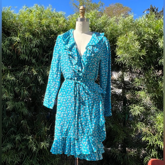 Veronica Beard Dresses & Skirts - Veronica Beard dress, color blue with red and white flowers, size 8